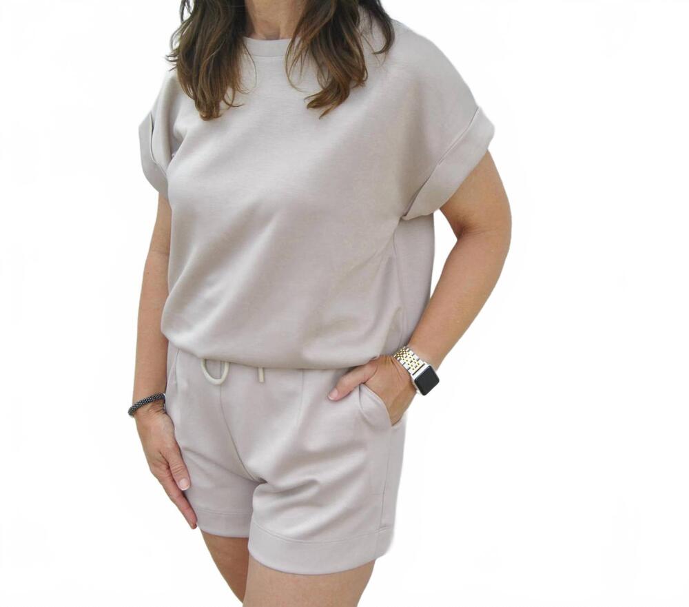 NEW DAVI & DANI athleisure matching set in mocha
